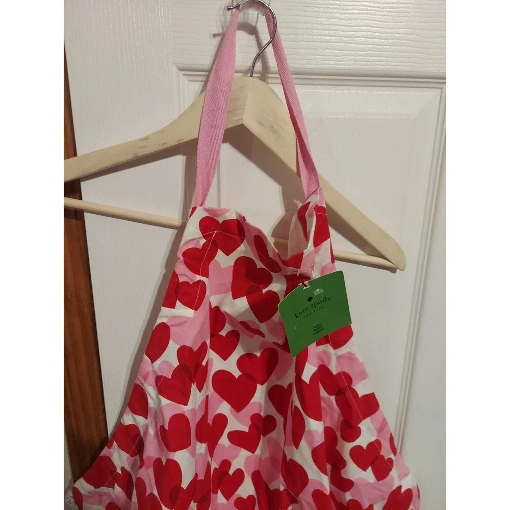 Kate Spade Pink and Red Hearts Valentine's Apron 33